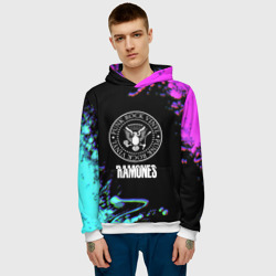 Мужская толстовка 3D Ramones rock colors - фото 2