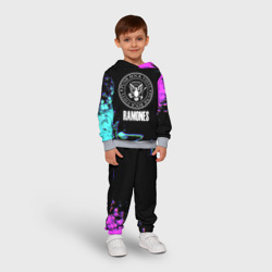 Детский костюм с толстовкой 3D Ramones rock colors - фото 2