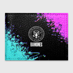 Обложка для студенческого билета Ramones rock colors