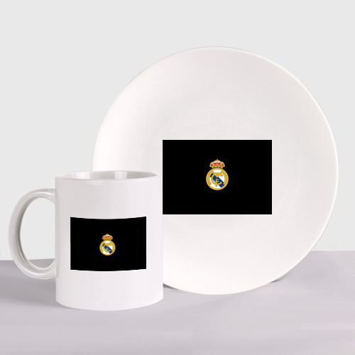 Набор: тарелка + кружка Real madrid fc club