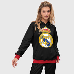 Женский костюм с толстовкой 3D Real madrid fc club - фото 2