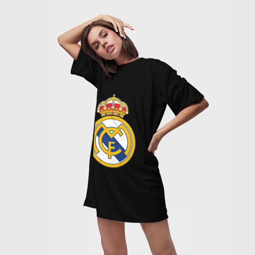 Платье-футболка 3D Real madrid fc club, цвет 3D печать - фото 3