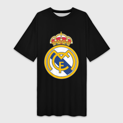 Платье-футболка 3D Real madrid fc club, цвет 3D печать