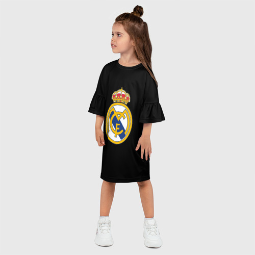 Детское платье 3D Real madrid fc club, цвет 3D печать - фото 3