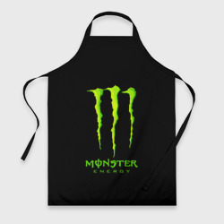 Фартук 3D Monster energy green logo