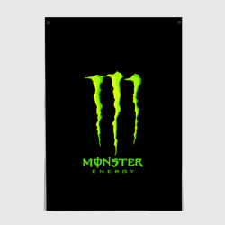 Постер Monster energy green logo