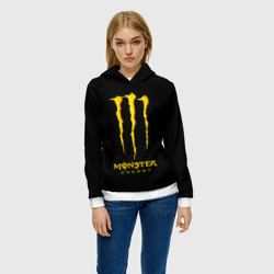 Женская толстовка 3D Monster energy yellow color - фото 2