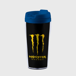 Термокружка-непроливайка Monster energy yellow color