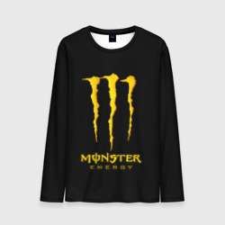 Мужской лонгслив 3D Monster energy yellow color