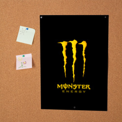 Постер Monster energy yellow color - фото 2