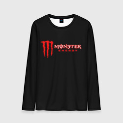 Мужской лонгслив 3D Monster energy red color