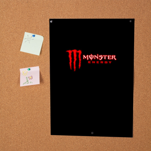 Постер Monster energy red color - фото 2