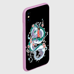 Чехол для iPhone XS Max матовый Тихиро и Хаку - унесенные призраками - фото 2