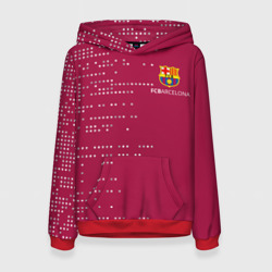 Женская толстовка 3D Футбольный клуб Барселона - бордовый