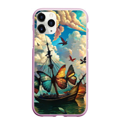 Корабль с бабочками стиль Сальвадор Дали – Чехол для iPhone 11 Pro Max матовый с принтом купить