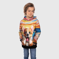 Детская толстовка 3D Крик корги - фото 2