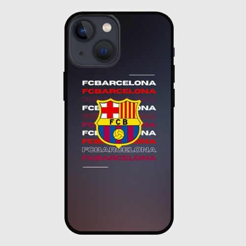 Чехол для iPhone 13 mini с принтом Логотип футбольный клуб Барселона, вид спереди #2