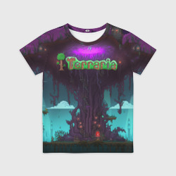 Детская футболка 3D Terraria tree