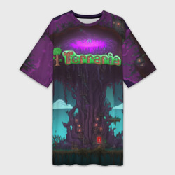 Платье-футболка 3D Terraria tree