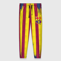 Женские брюки 3D Полосатые  цвета футбольного клуба Барселона