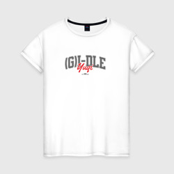 Yuqi k-girls – Женская футболка хлопок с принтом купить со скидкой в -20%