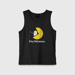 Детская майка хлопок Pac-man works - на рыбалке