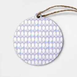 Деревянная игрушка круг Криптовалюта Ethereum на белом