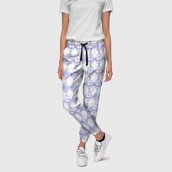 Женские брюки 3D Криптовалюта Ethereum на белом - фото 2