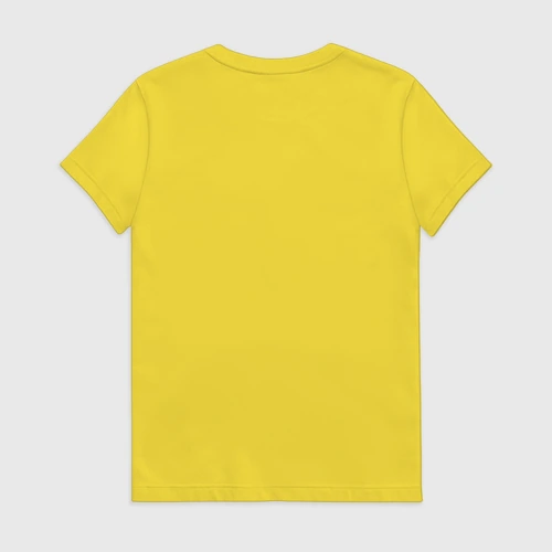 Женская футболка хлопок с принтом Спящий поросёнок, вид сзади #1