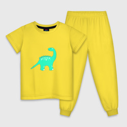 Детская пижама хлопок Green dinosaur