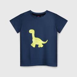 Детская футболка хлопок yellow dinosaur