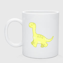 Кружка керамическая yellow dinosaur