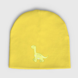 Детская шапка демисезонная yellow dinosaur