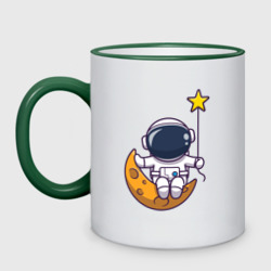 Кружка двухцветная Звёздный космонавт
