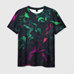 Яркая абстракция  в кислотных цветах – Мужская футболка 3D с принтом купить со скидкой в -26%