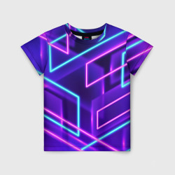 Детская футболка 3D Neon Geometric