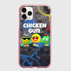 Чехол для iPhone 11 Pro Max матовый Чикен Ган - граффити