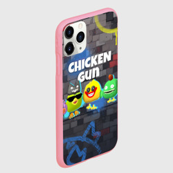 Чехол для iPhone 11 Pro Max матовый Чикен Ган - граффити - фото 2