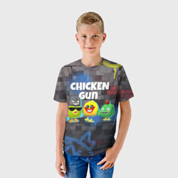 Детская футболка 3D Чикен Ган - граффити - фото 2