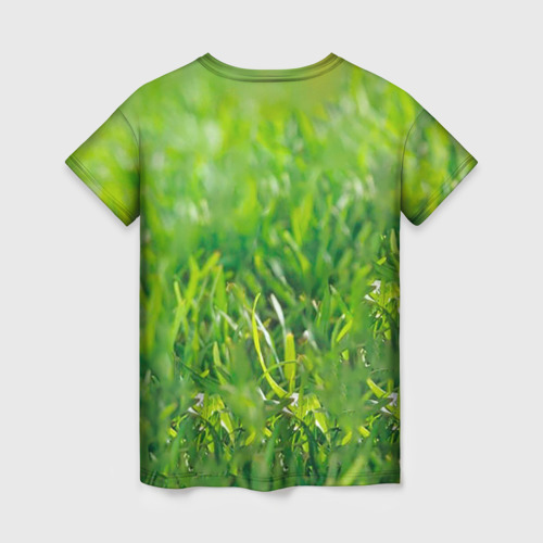 Женская футболка 3D Кролики в траве, цвет 3D печать - фото 2