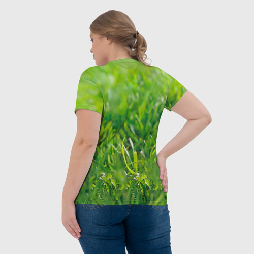Женская футболка 3D Кролики в траве, цвет 3D печать - фото 7