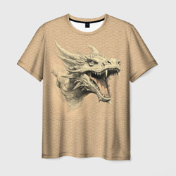 Портрет дракона с открытой пастью – Мужская футболка 3D с принтом купить со скидкой в -26%