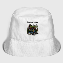 Женская панама хлопок Плохие Гены - крокодилы с вредными привычками