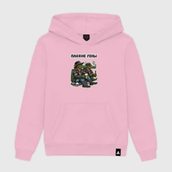 Женская толстовка хлопок Плохие Гены - крокодилы с вредными привычками