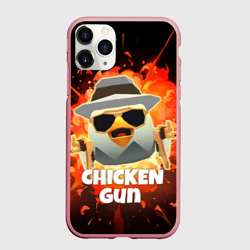 Чехол для iPhone 11 Pro Max матовый Чикен Ган - взрыв