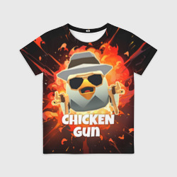 Детская футболка 3D Чикен Ган - взрыв