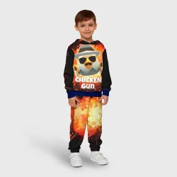Детский костюм с толстовкой 3D Чикен Ган - взрыв - фото 2