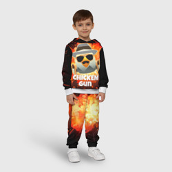 Детский костюм с толстовкой 3D Чикен Ган - взрыв - фото 2