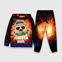 Детский костюм с толстовкой 3D Чикен Ган - взрыв