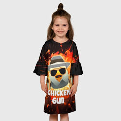 Детское платье 3D Чикен Ган - взрыв - фото 2